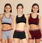 Girls Love Elastic Combo Boyshorts(Pack of 3) - Young Trendz