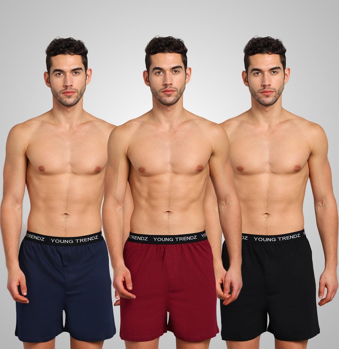 Men's Outer Elastic Combo Boxer - Young Trendz