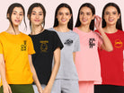 Young Trendz Womens Regular Fit Combo Printed T Shirt - Young Trendz