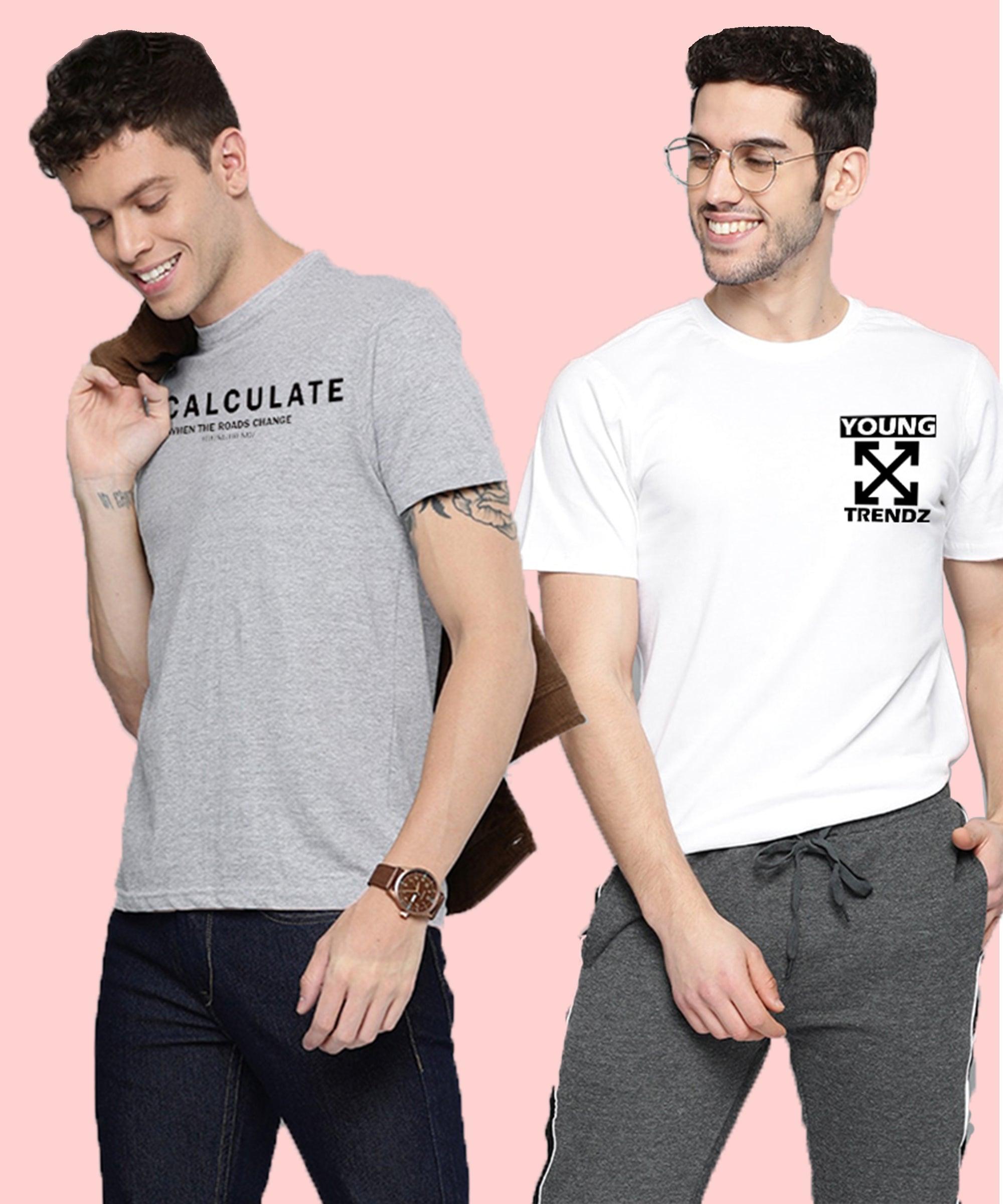 Young Trendz Mens Pocket Printed Combo Tshirt - Young Trendz