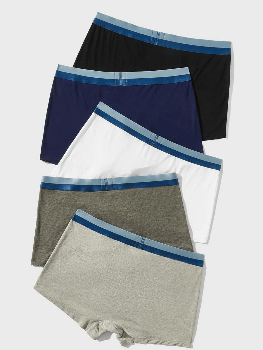 Premium Imported Underwear - Men Pack Of 5 Trunks - Young Trendz