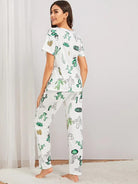 Women Printed T.Shirt & Pyjama Co-Ord Set - Young Trendz