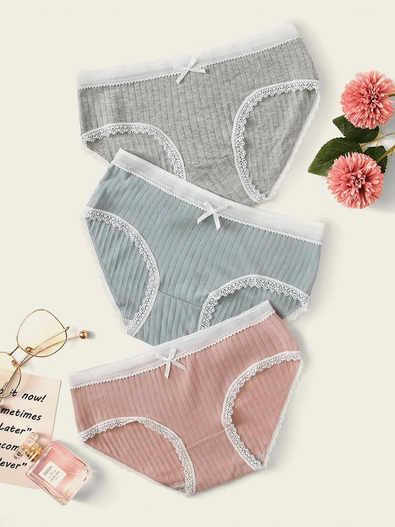 Premium Imported Underwear - Women Pack Of 3 Briefs - Young Trendz