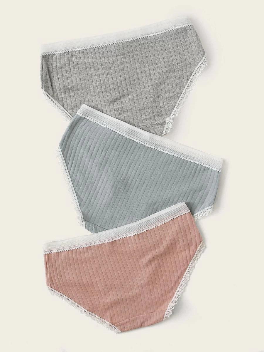 Premium Imported Underwear - Women Pack Of 3 Briefs - Young Trendz