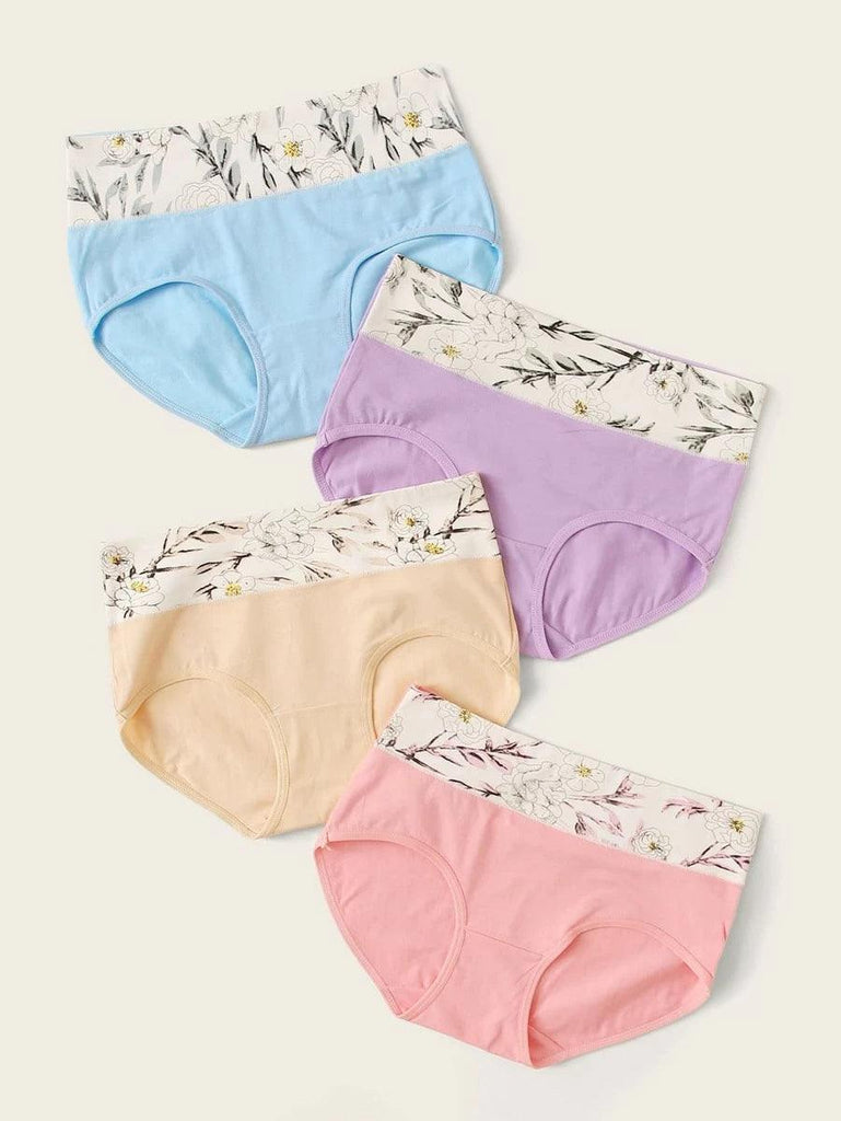 Premium Imported Underwear - Women Pack Of 4 Briefs - Young Trendz
