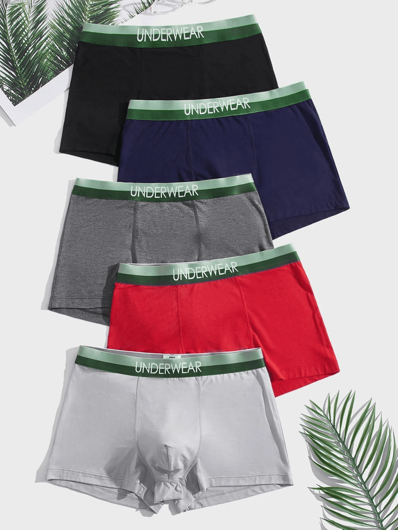 Premium Imported Underwear - Men Pack Of 5 Trunks - Young Trendz