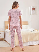 Women Printed T.Shirt & Pyjama Co-Ord Set - Young Trendz