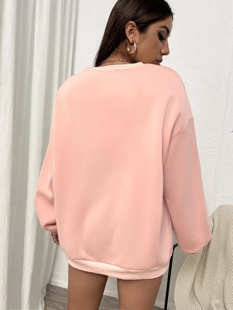 Women's Oversized Sweatshirt California (Pink) - Young Trendz