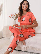 Women Printed T.Shirt & Pyjama Co-Ord Set - Young Trendz