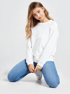 Girls Full Sleeve Solid Sweatshirt - Young Trendz