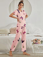 Women Printed T.Shirt & Pyjama Co-Ord Set - Young Trendz