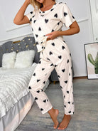 Women Printed T.Shirt & Pyjama Co-Ord Set - Young Trendz