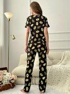 Women Printed T.Shirt & Pyjama Co-Ord Set - Young Trendz