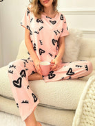 Women Printed T.Shirt & Pyjama Co-Ord Set - Young Trendz