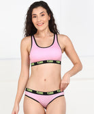 Womens Non Padded PinkTrendz Sports Bra - Young Trendz