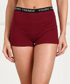 Womens YT Elastic Combo Boyshorts - Young Trendz