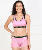 Womens Pink Trendz Combo Lingerie Set - Young Trendz