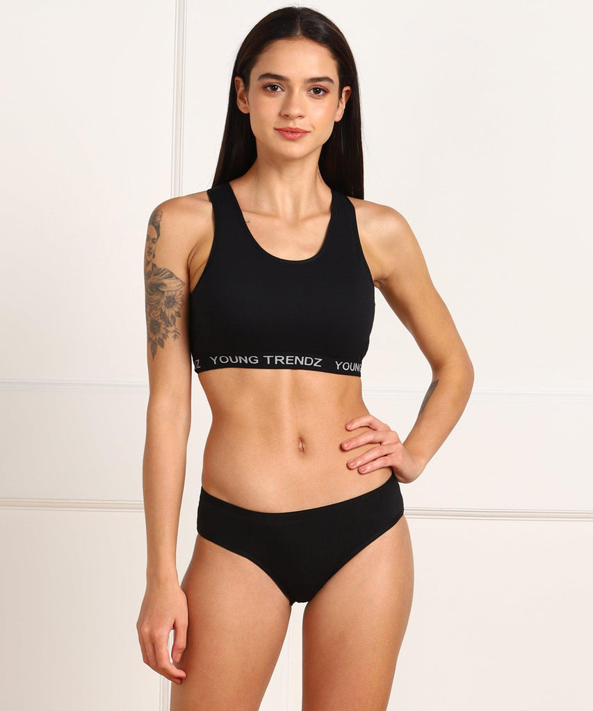 Womens YT Sports Bar Bikini lingerie Set - Young Trendz