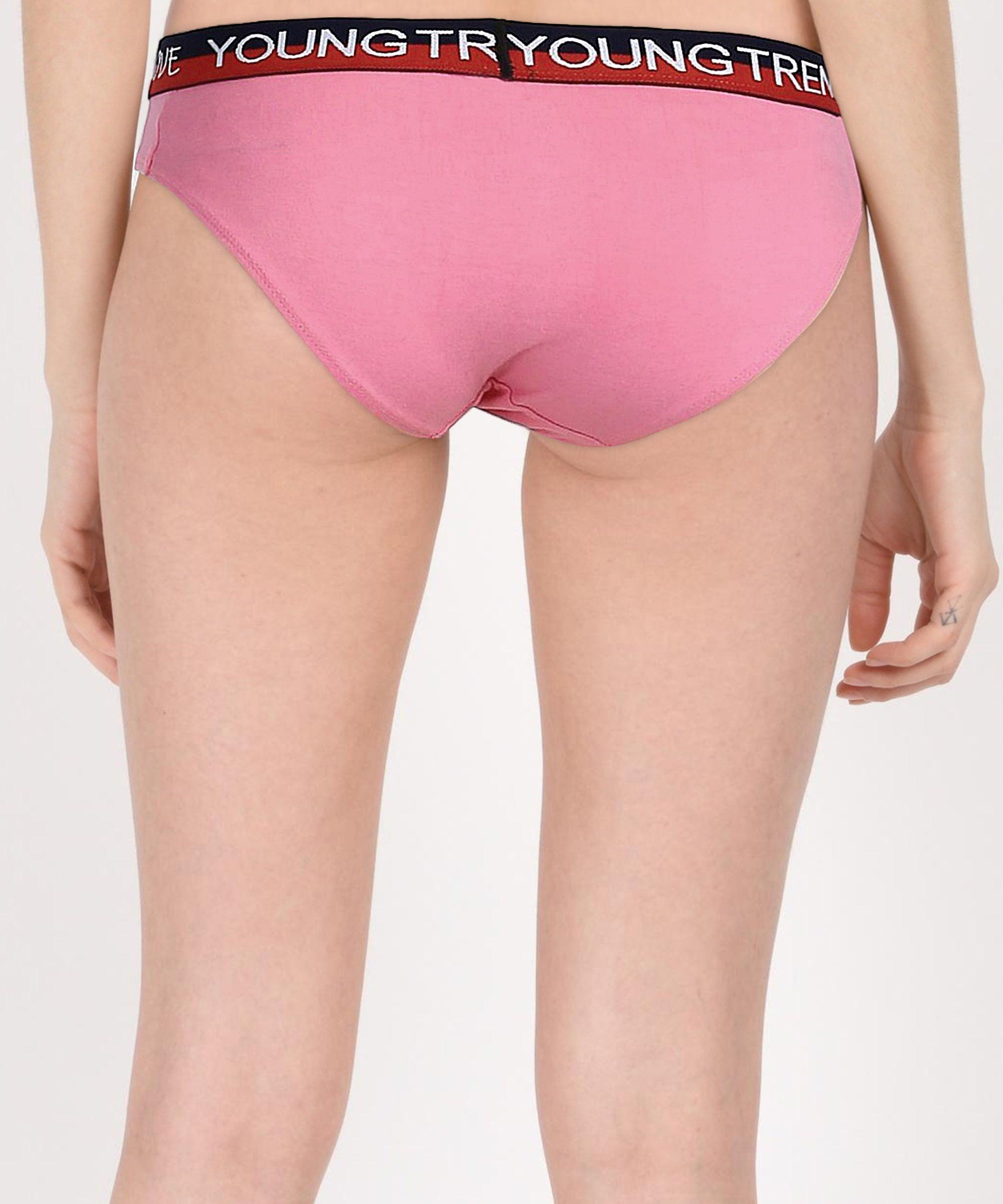 Girls Multicolours Hipster Pink colour Panty - Young Trendz