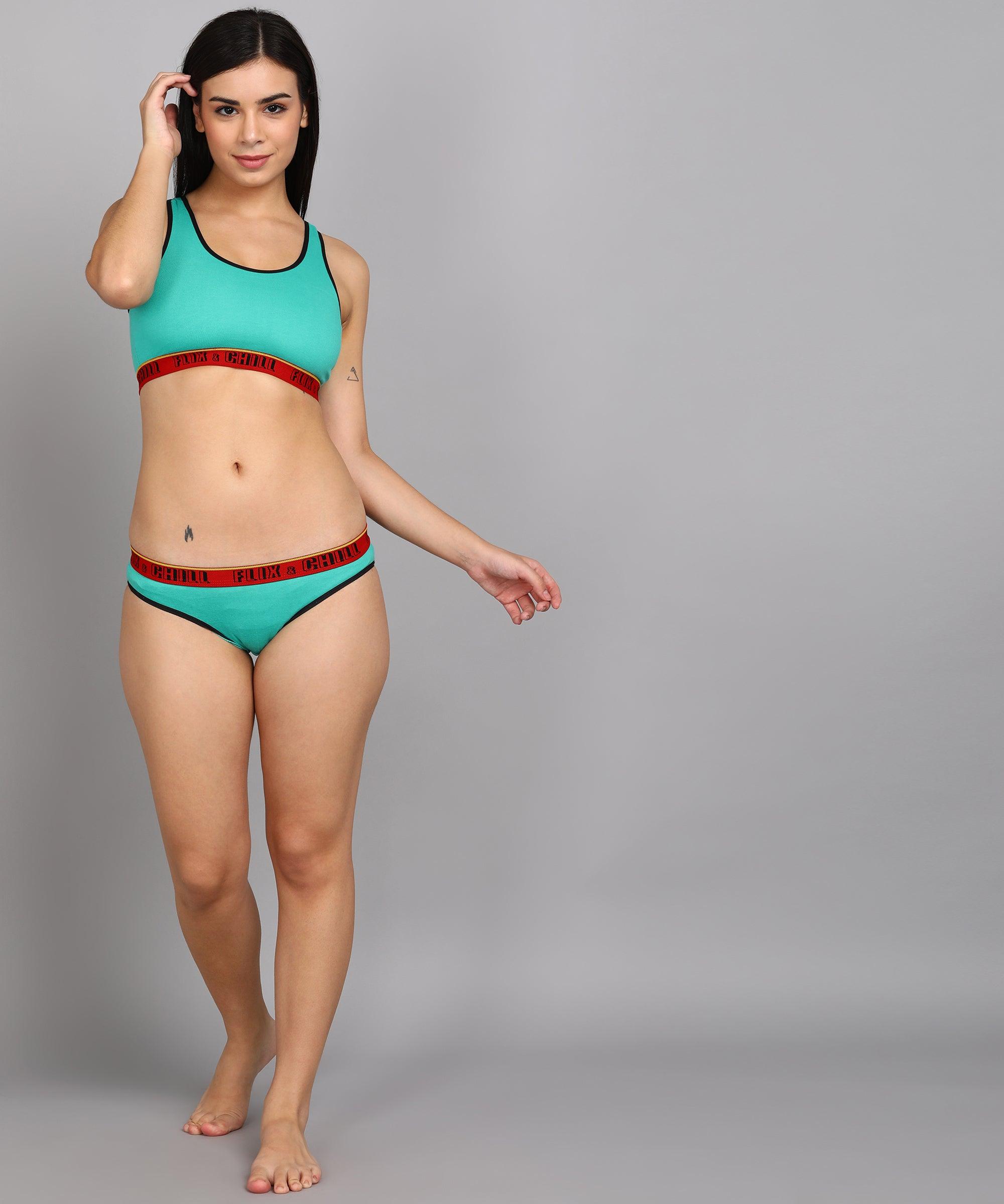 Womens Non Padded FLIXCHILL Sports Bra - Young Trendz