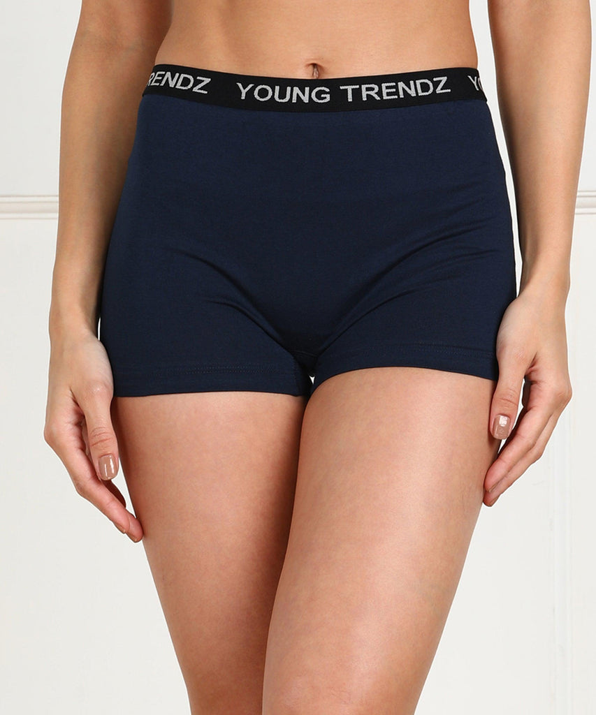 Young trendz Girls Boy Shorts Navy Panty - Young Trendz