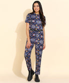 Women Printed T.Shirt & Pyjama Co-Ord Set - Young Trendz