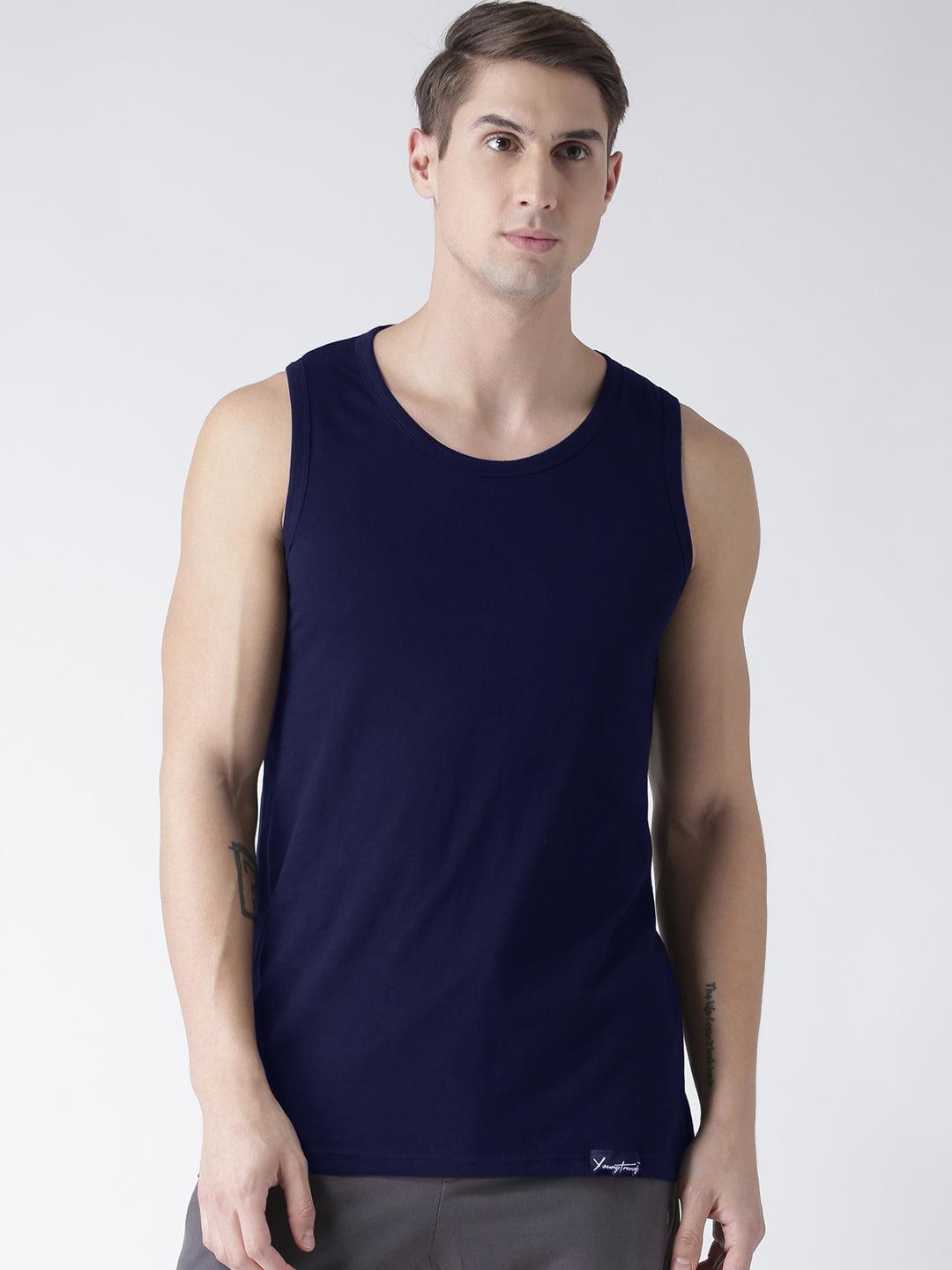 Mens Plain Sleeveless Tshirt - Young Trendz