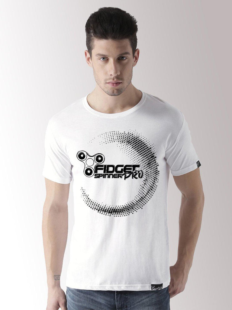 Half Sleeve Prospin Printed White Color Tshirts - Young Trendz