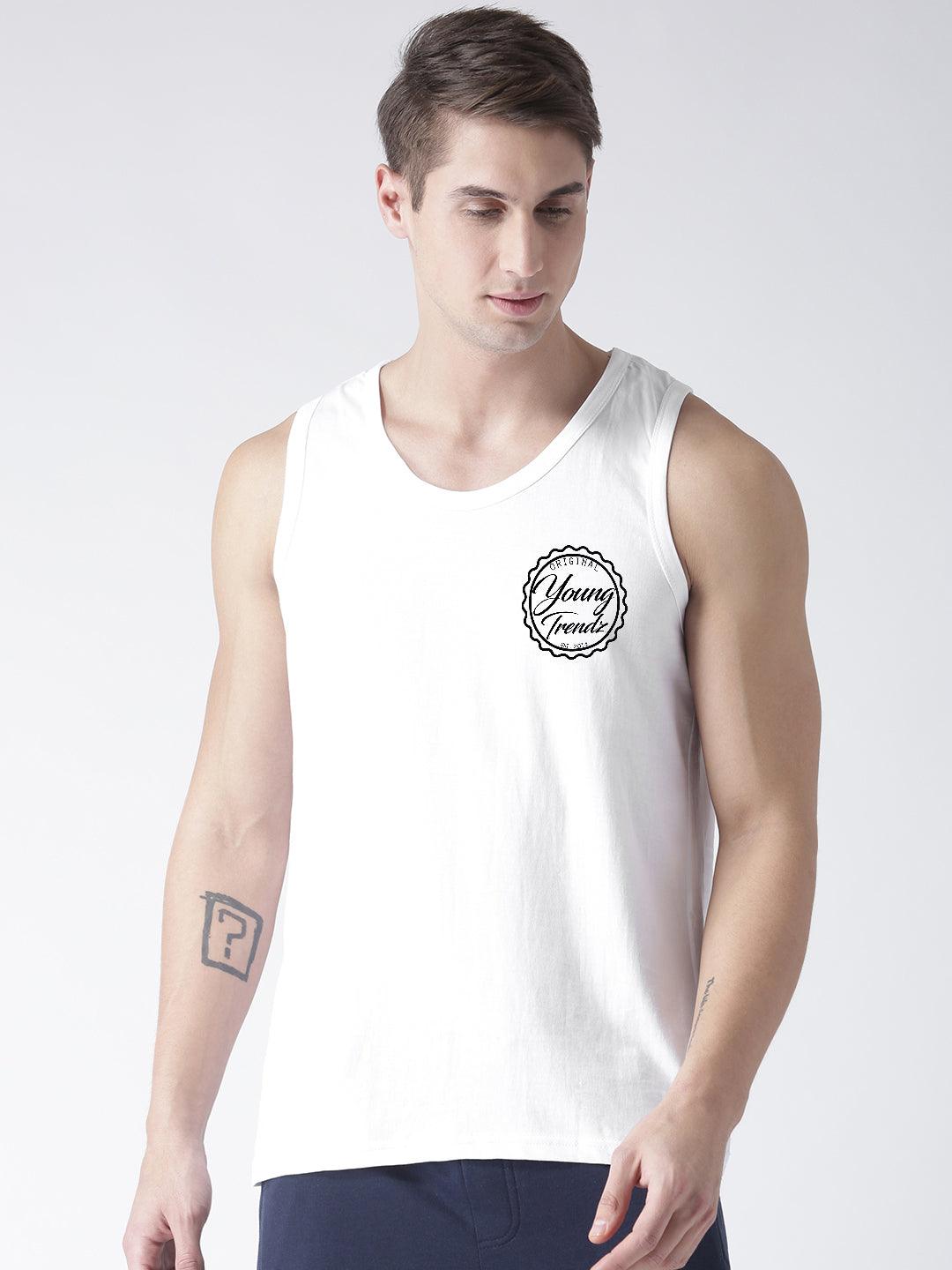 Mens Printed Sleeveless Combo Tshirt - Young Trendz