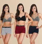 Girls YT Elastic Combo Boyshorts - Young Trendz