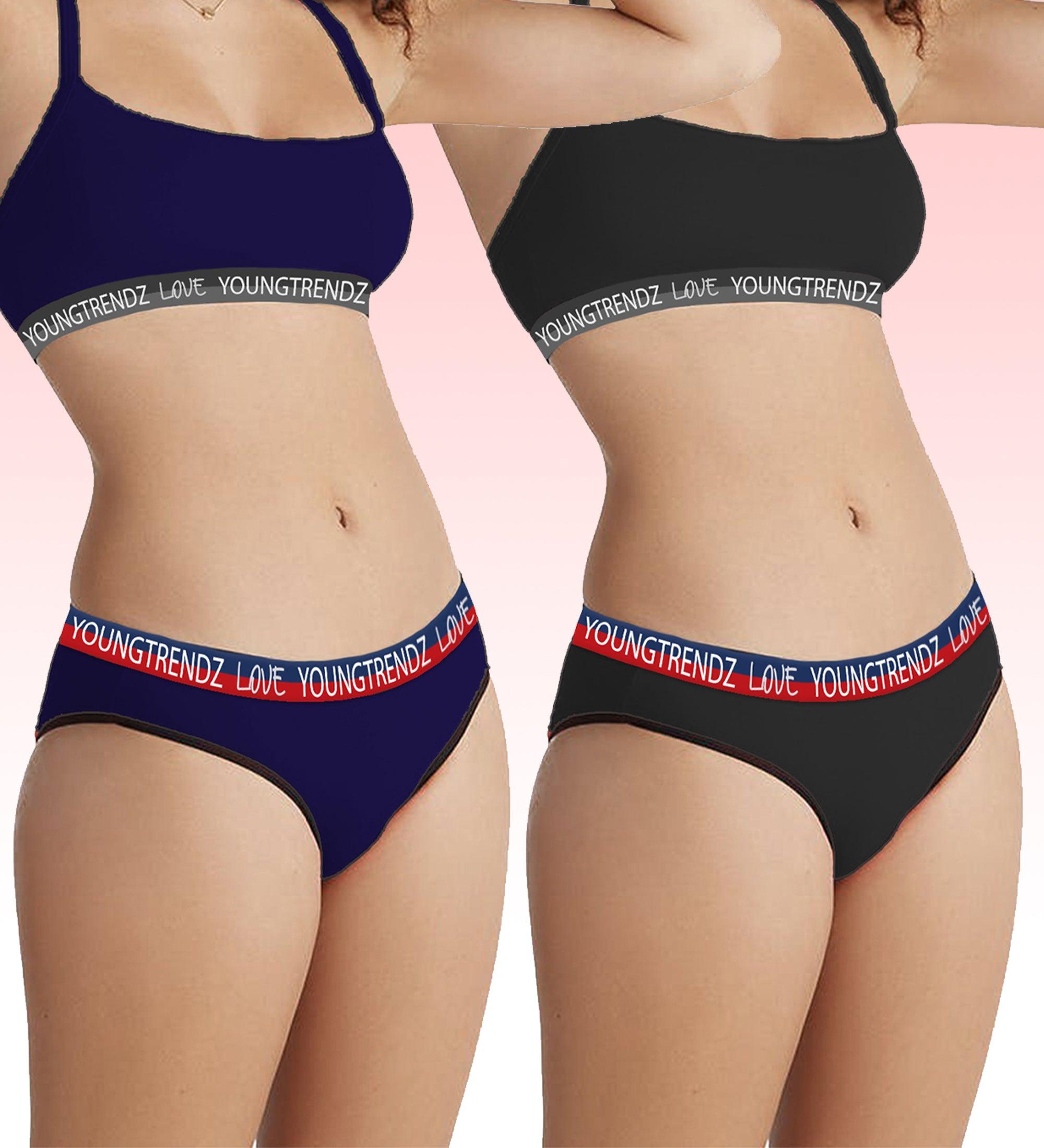 Young Trendz Women Love Elastic Hipster - 2pcs Pack - Young Trendz