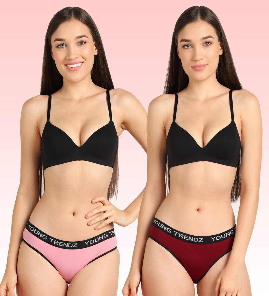 Young Trendz Womens YT Elastic Hipster - 2pcs Pack - Young Trendz