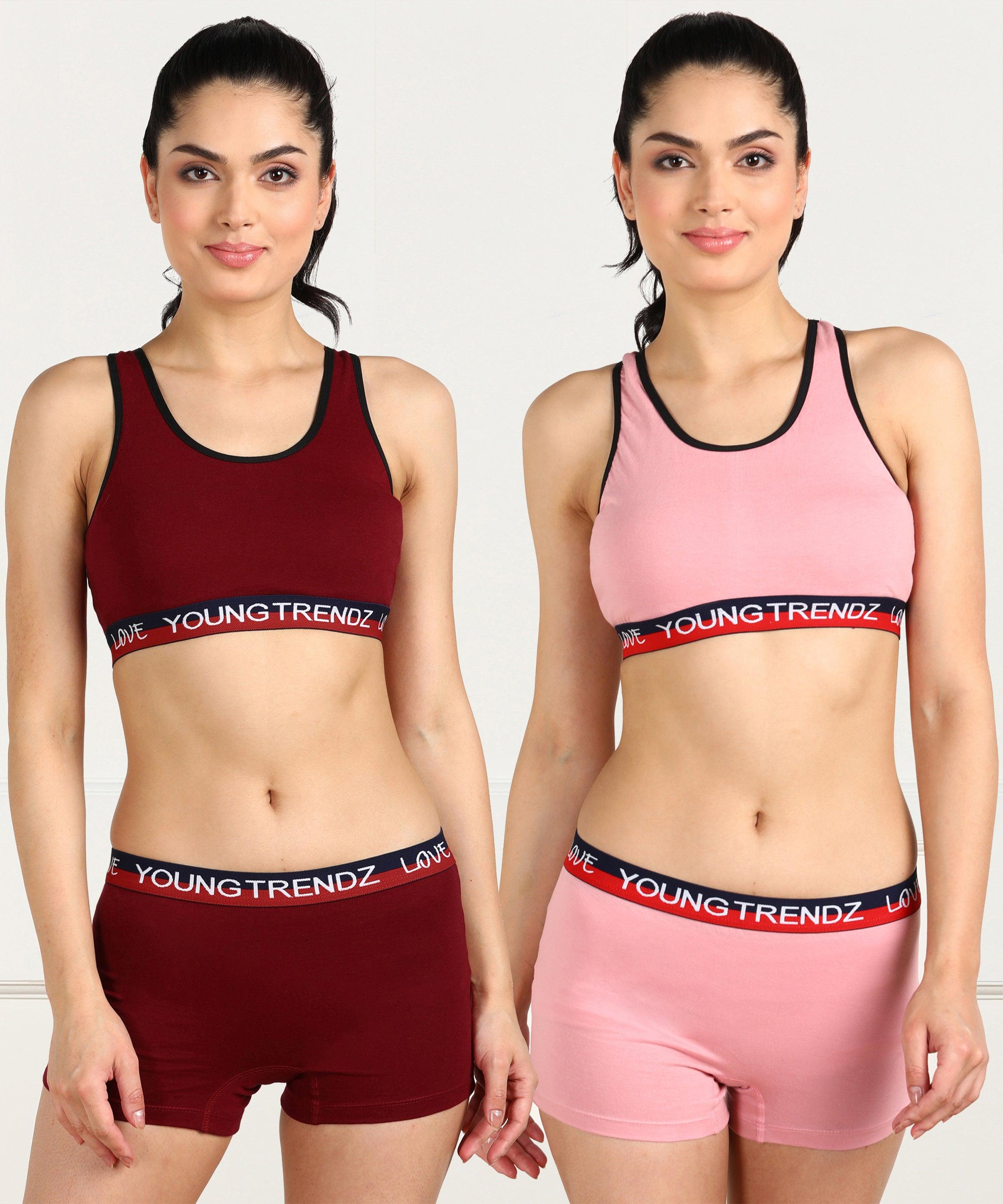 Womens Love Elastic Combo Swimwear(Pack of 2) - Young Trendz