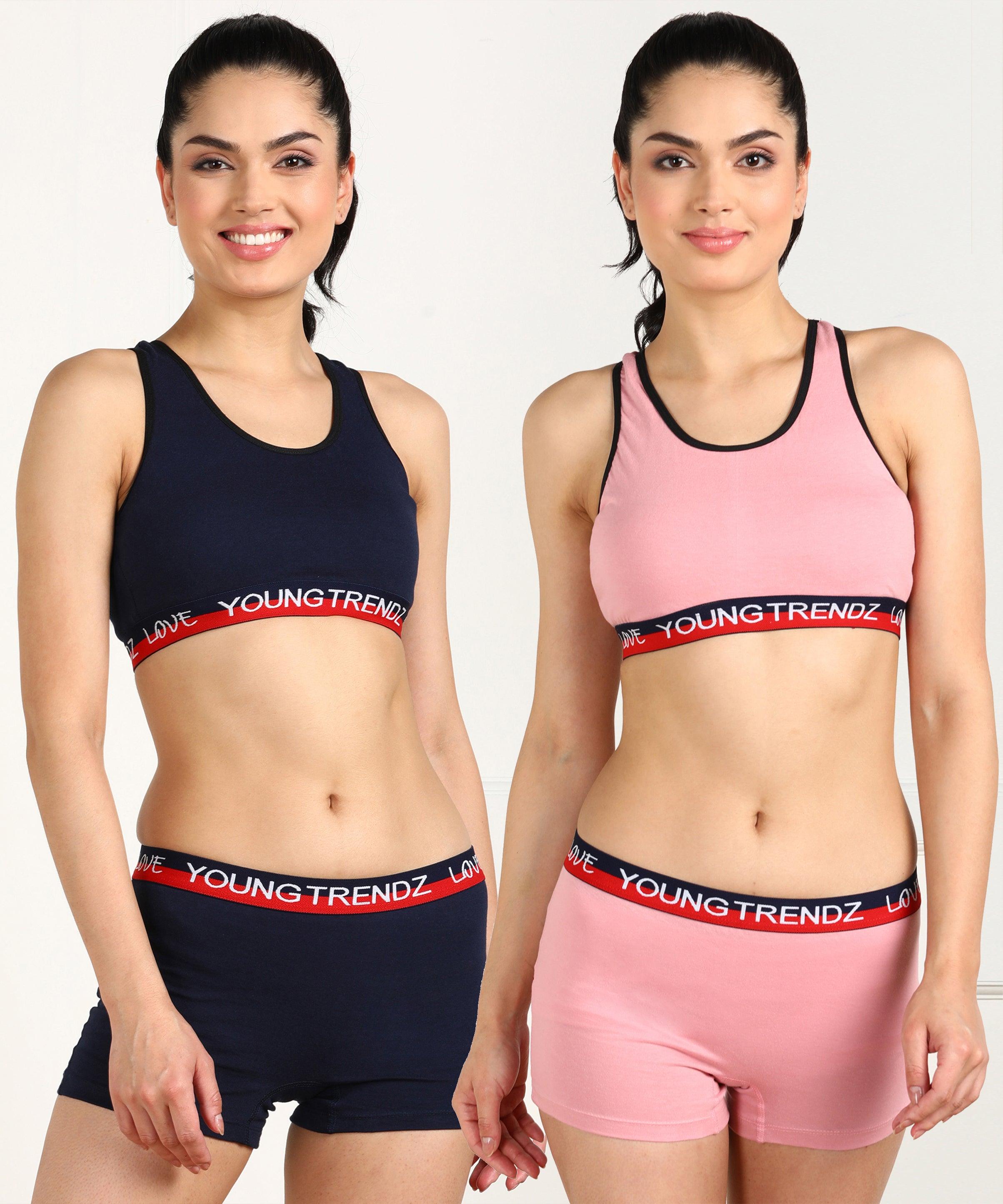 Womens Love Elastic Combo Swimwear(Pack of 2) - Young Trendz