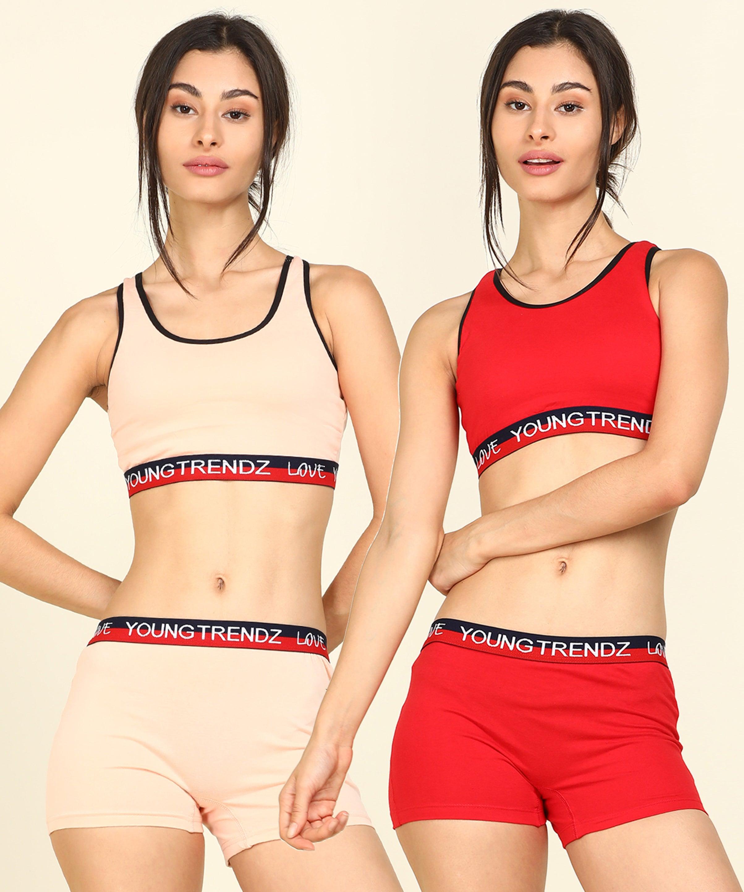 Womens Love Elastic Combo Swimwear(Pack of 2) - Young Trendz