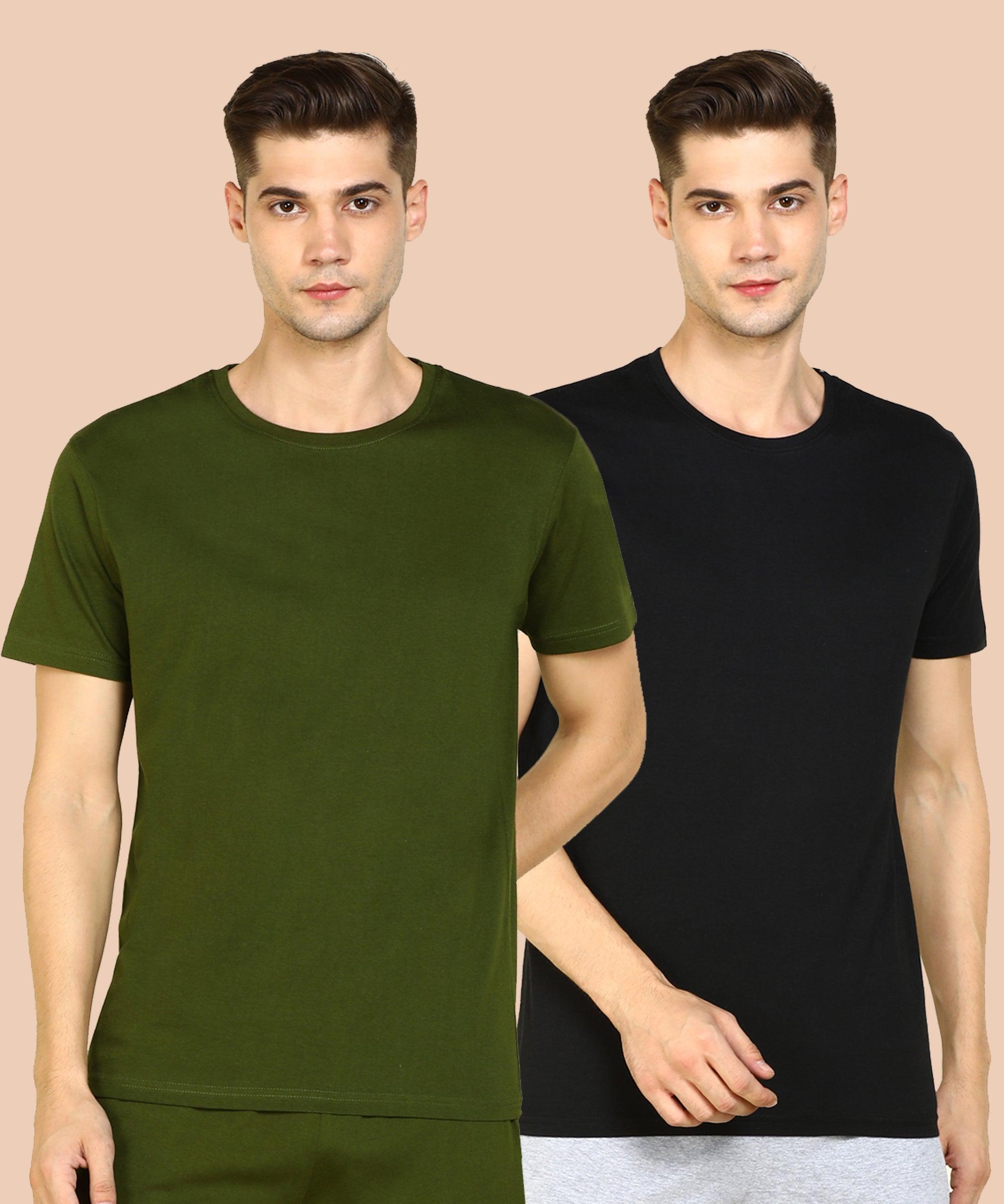 Young Trendz Men Halfsleeve Combo Solid Tshirt - Young Trendz