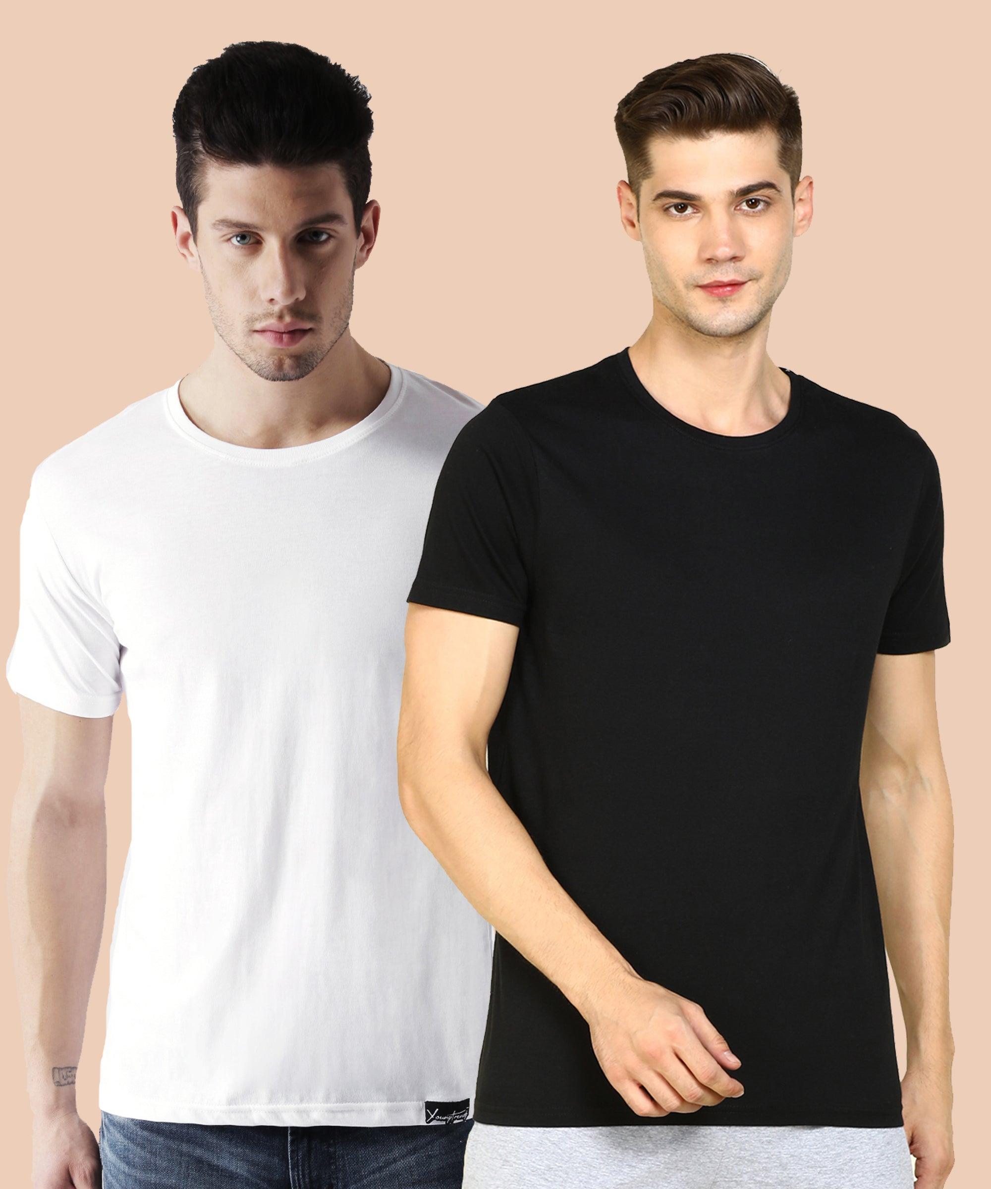 Young Trendz Men Halfsleeve Combo Solid Tshirt - Young Trendz