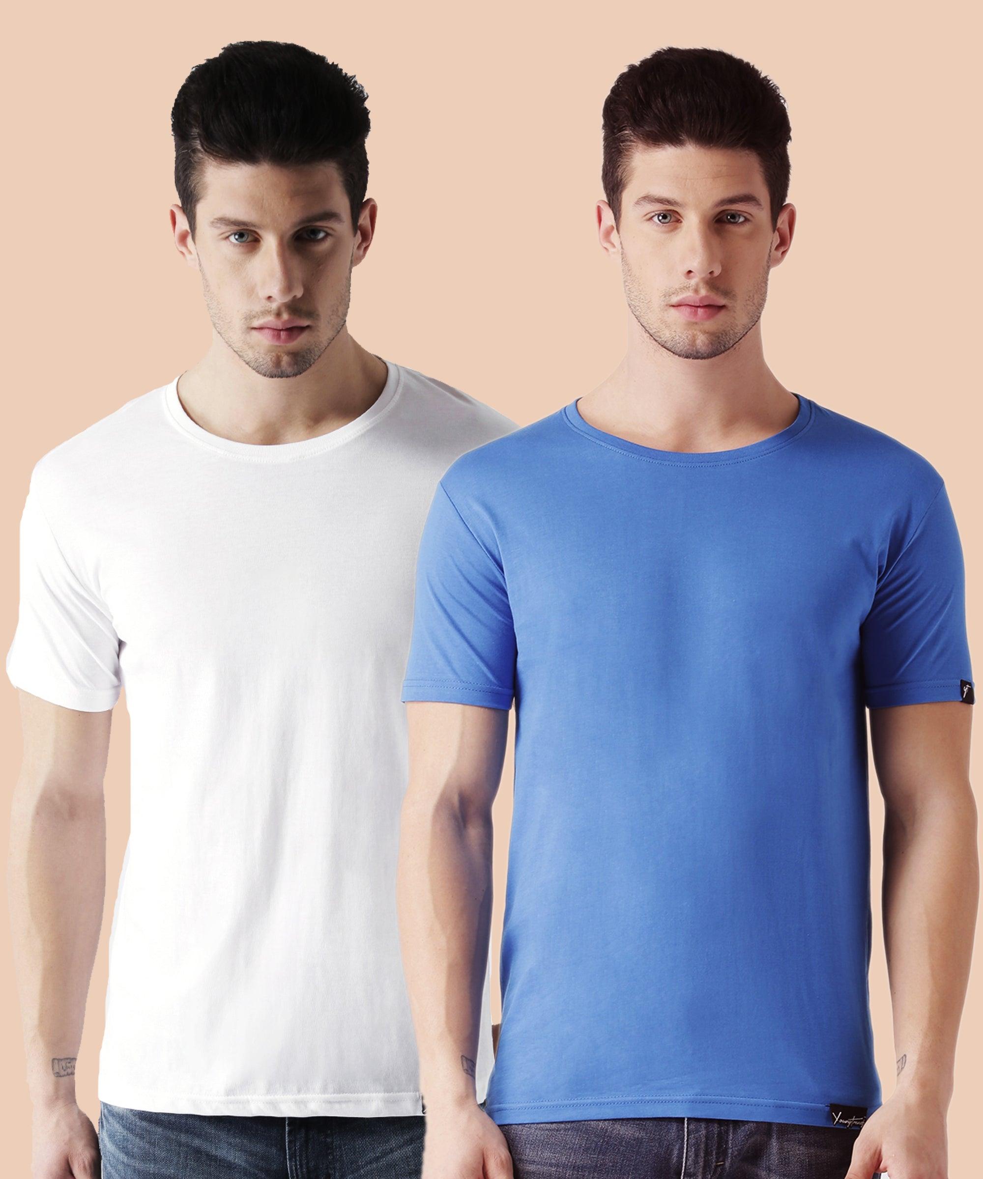 Young Trendz Men Halfsleeve Combo Solid Tshirt - Young Trendz