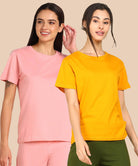 Womens Regular Fit Combo Solid Tshirt - Young Trendz