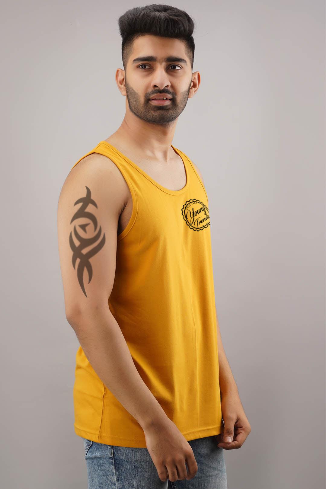 Mens Printed Sleeveless Combo Tshirt - Young Trendz