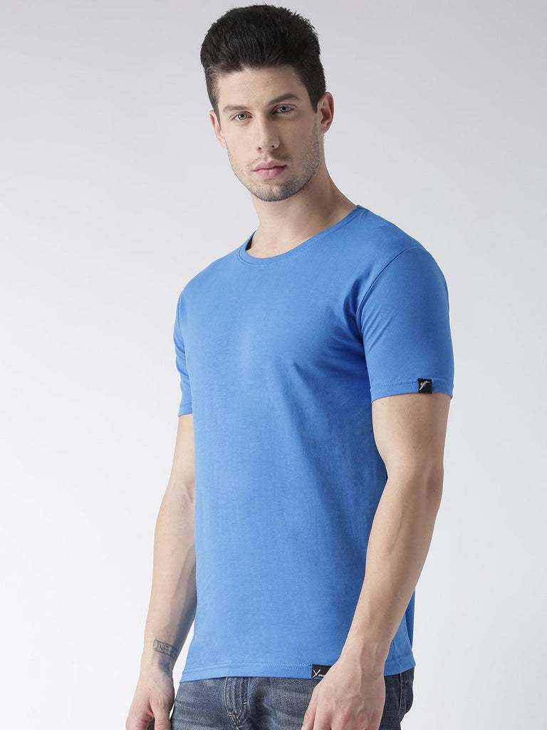 Men Half sleeve Solid Tshirt - Young Trendz