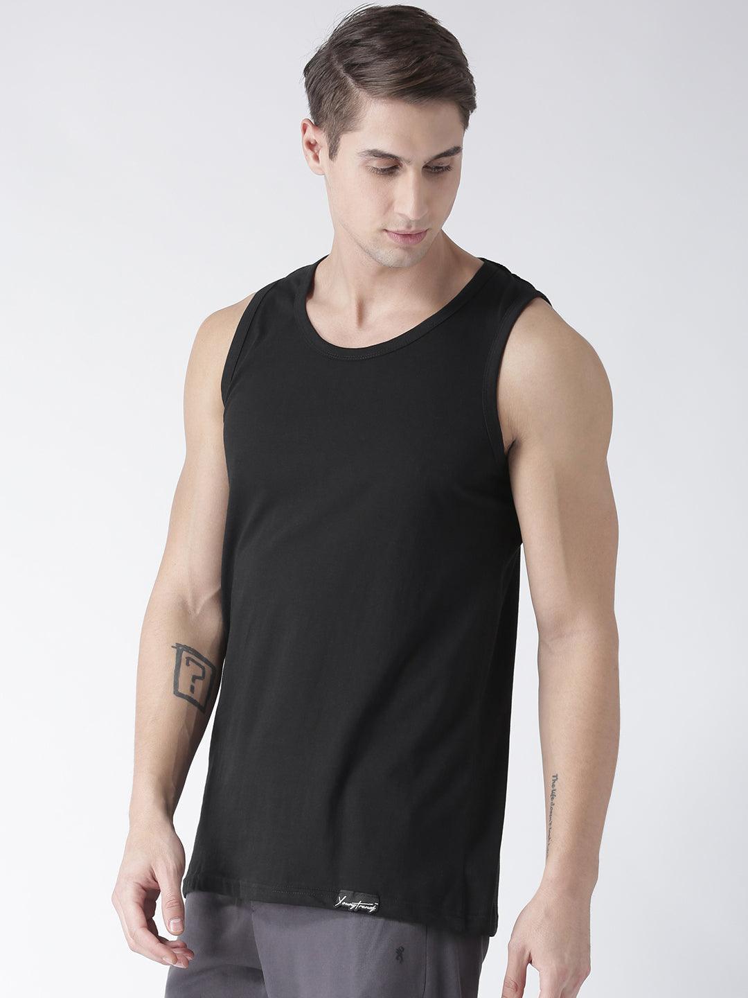 Mens Plain Sleeveless Tshirt - Young Trendz