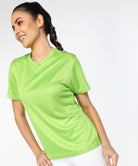 Womens Dry-Fit Sports T.shirt (Green) - Young Trendz