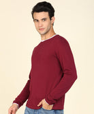 Mens Contrast Crew Neck Full Sleeve T-Shirts - Young Trendz