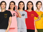 Young Trendz Womens Regular Fit Combo Printed T Shirt - Young Trendz