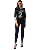 Womens 34U Hateyou2 Printed Black Color Tshirts - Young Trendz