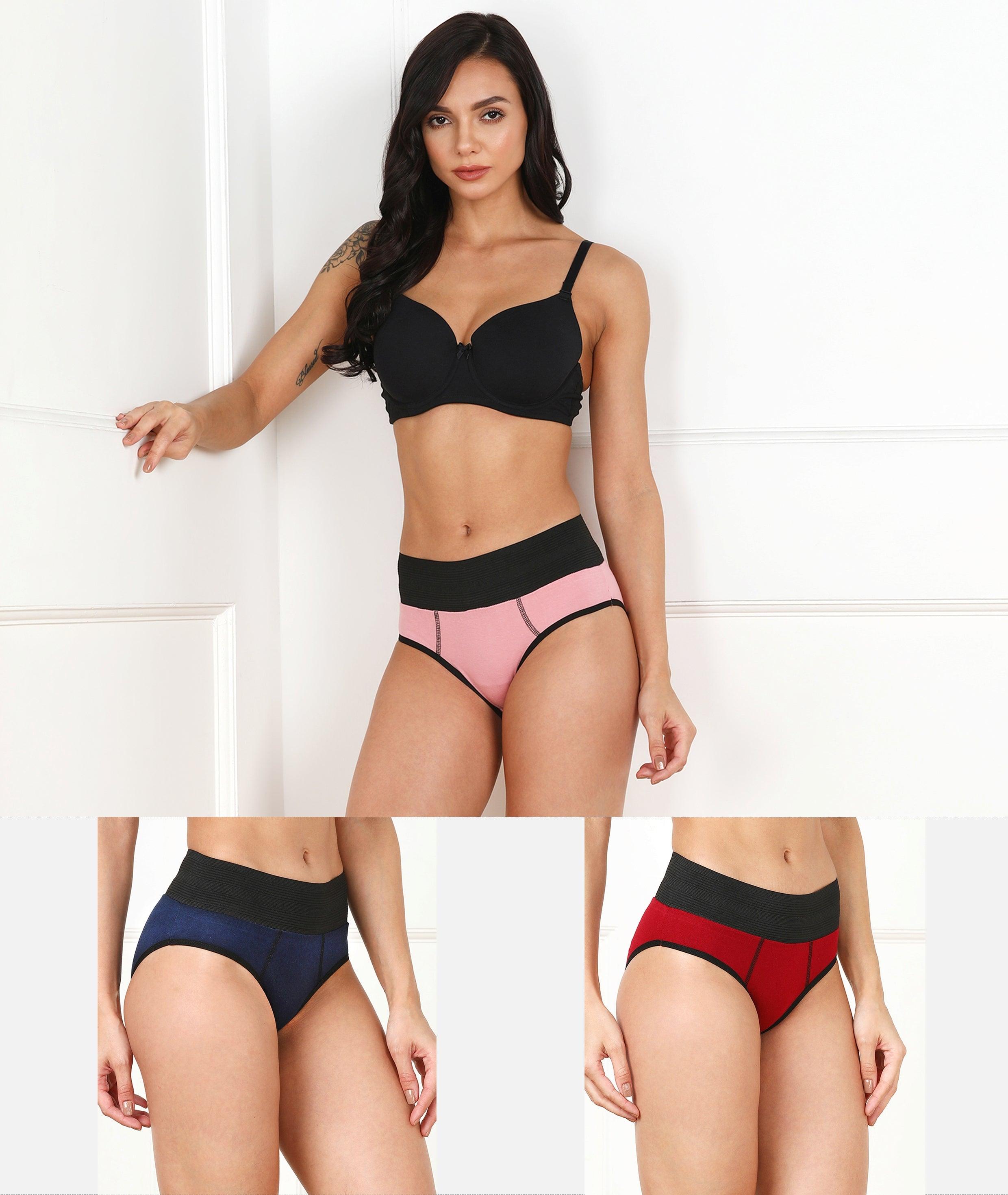 Young Trendz Women High Waist Combo Hipster - 3pcs Pack - Young Trendz