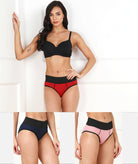 Young Trendz Women High Waist Combo Hipster - 3pcs Pack - Young Trendz