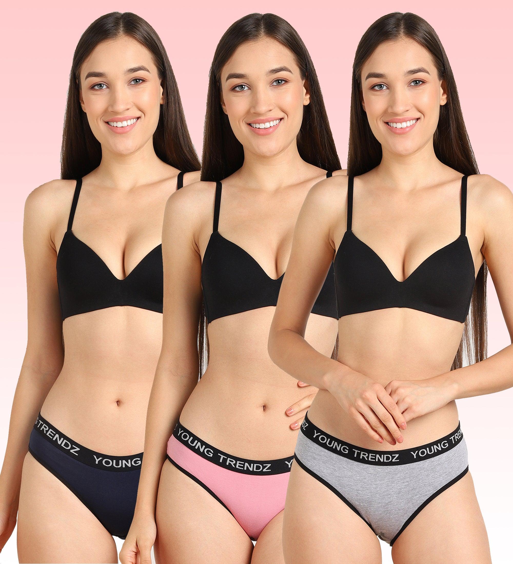 Young Trendz Womens YT Elastic Hipster - 3pcs Pack - Young Trendz