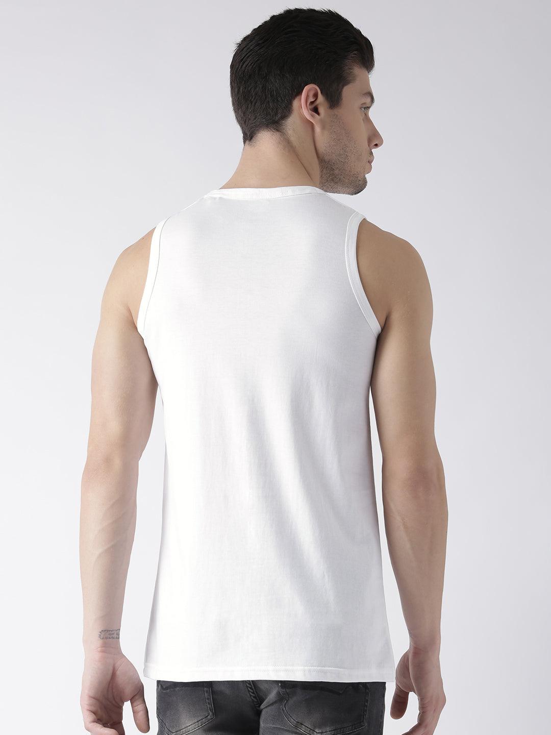 Mens Plain Sleeveless Combo Tshirt - Young Trendz